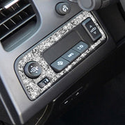 For Chevrolet Corvette C7 2014-2019 Car Headlight Switch Frame Diamond Decorative Sticker, Left Drive