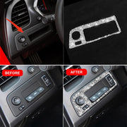 For Chevrolet Corvette C7 2014-2019 Car Headlight Switch Frame Diamond Decorative Sticker, Left Drive