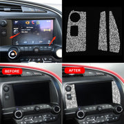 For Chevrolet Corvette C7 2014-2019 3 in 1 Car Navigate Panel Diamond Decorative Sticker, Left Drive