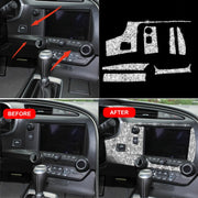 For Chevrolet Corvette C7 2014-2019 7 in 1 Car Central Control Panel Diamond Decorative Sticker, Left Drive