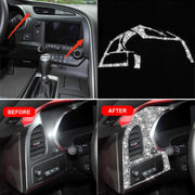 For Chevrolet Corvette C7 2014-2019 Car Left Air Outlet Panel Diamond Decorative Sticker, Left Drive