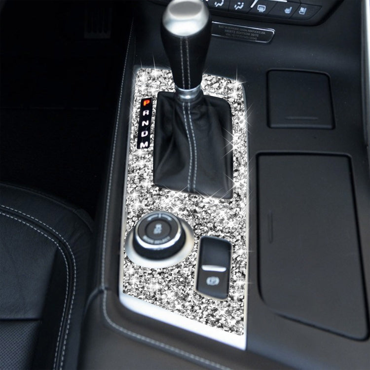 For Chevrolet Corvette C7 2014-2019 Car Gear Panel Diamond Decorative Sticker, Left Drive