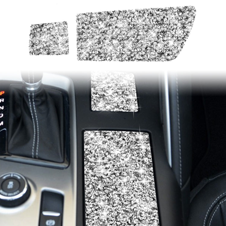 For Chevrolet Corvette C7 2014-2019 Car Cup Holder Cover Diamond Decorative Sticker, Left Drive