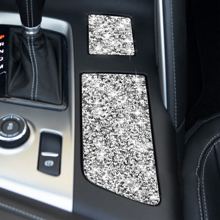 For Chevrolet Corvette C7 2014-2019 Car Cup Holder Cover Diamond Decorative Sticker, Left Drive