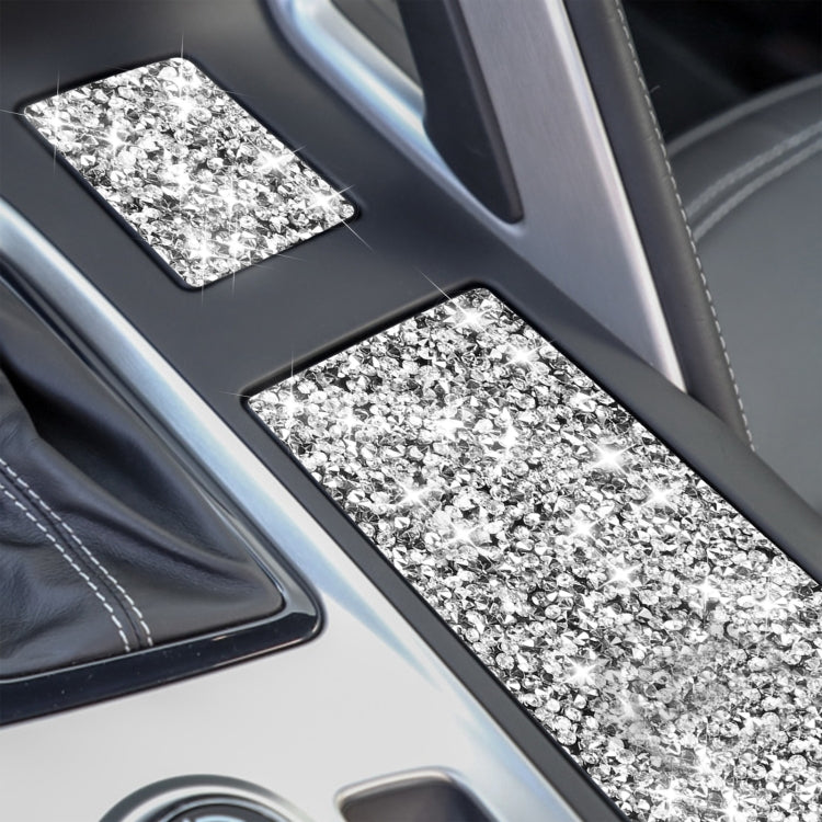 For Chevrolet Corvette C7 2014-2019 Car Cup Holder Cover Diamond Decorative Sticker, Left Drive