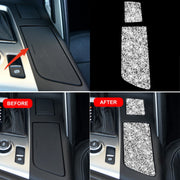 For Chevrolet Corvette C7 2014-2019 Car Cup Holder Cover Diamond Decorative Sticker, Left Drive
