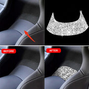 For Chevrolet Corvette C7 2014-2019 Car Rear Center Part Diamond Decorative Sticker, Left Drive