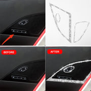 For Chevrolet Corvette C7 2014-2019 Car Door Speaker Frame Diamond Decorative Sticker, Left Drive