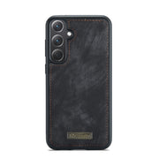 For Samsung Galaxy A35 5G CaseMe 008 Multifunctional Zipper Wallet Leather Phone Case with Lanyard(Black)