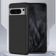 For Google Pixel 9 Pro Ultra-thin Carbon Fiber Texture Printing Phone Case(Black Yellow)