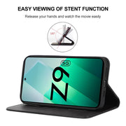 For vivo iQOO Z9 Magnetic Closure Leather Phone Case(Black)