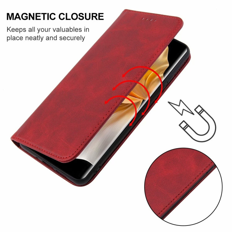 For vivo S18 Pro Magnetic Closure Leather Phone Case(Red)