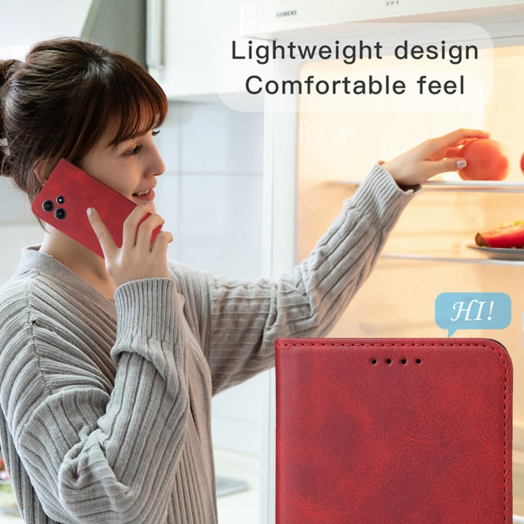 For vivo S18 Pro Magnetic Closure Leather Phone Case(Red)
