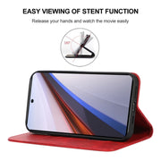 For vivo iQOO 12 Magnetic Closure Leather Phone Case(Red)