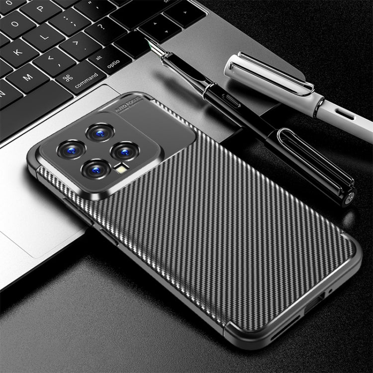 For Xiaomi 14 Carbon Fiber Texture Shockproof TPU Phone Case(Black)