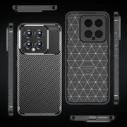 For Xiaomi 14 Carbon Fiber Texture Shockproof TPU Phone Case(Black)