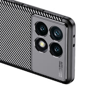 For Xiaomi Redmi K70 Carbon Fiber Texture Shockproof TPU Phone Case(Black)
