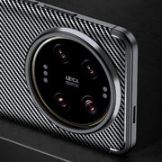 For Xiaomi 14 Ultra Carbon Fiber Texture Shockproof TPU Phone Case(Black)