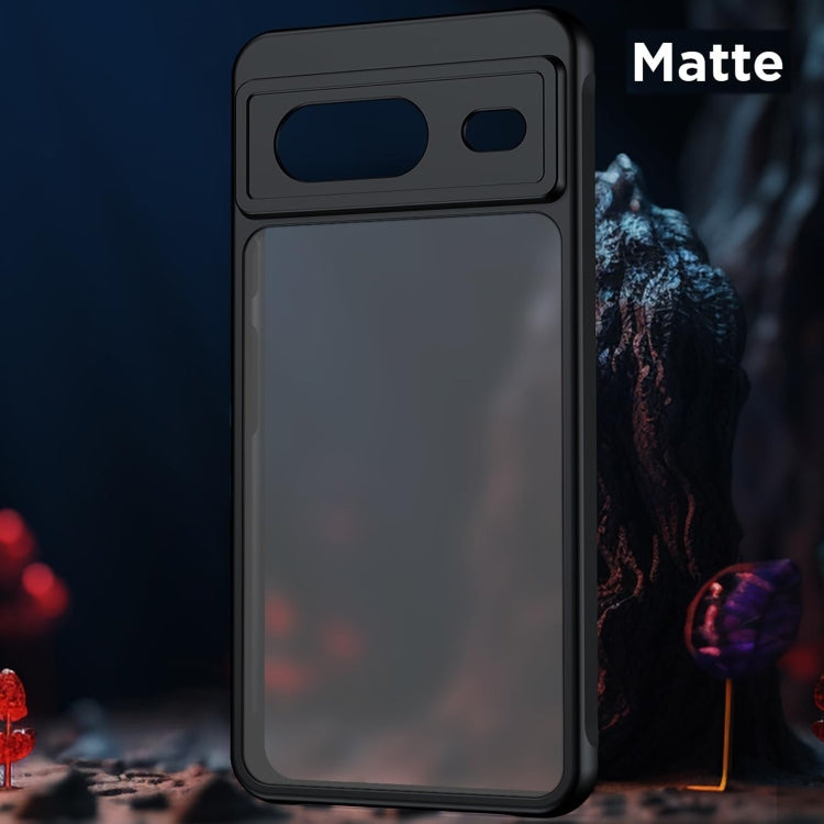 For Google Pixel 9 Ultra-thin Translucent PC+TPU Phone Case(Black)