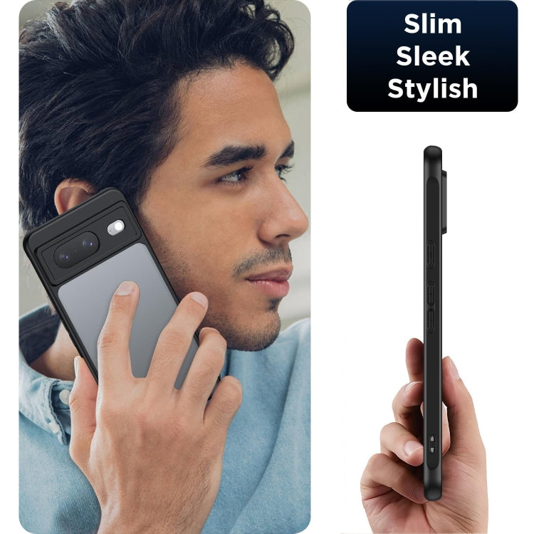 For Google Pixel 9 Ultra-thin Translucent PC+TPU Phone Case(Black)