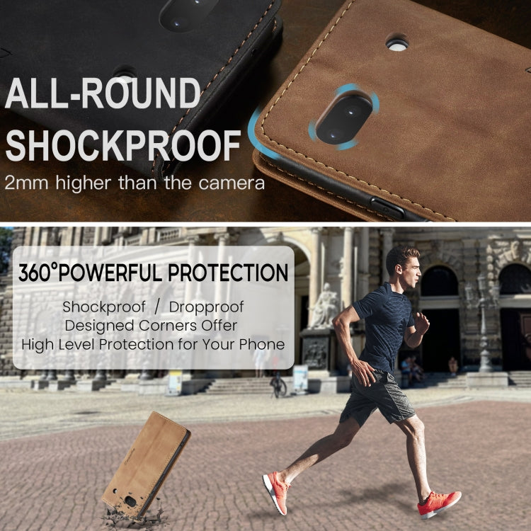 For Google Pixel 6A CaseMe 013 Multifunctional Horizontal Flip Leather Phone Case(Brown)