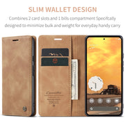 For Google Pixel 9 / 9 Pro CaseMe 013 Multifunctional Horizontal Flip Leather Phone Case(Brown)