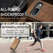 For Google Pixel 9 / 9 Pro CaseMe 013 Multifunctional Horizontal Flip Leather Phone Case(Brown)