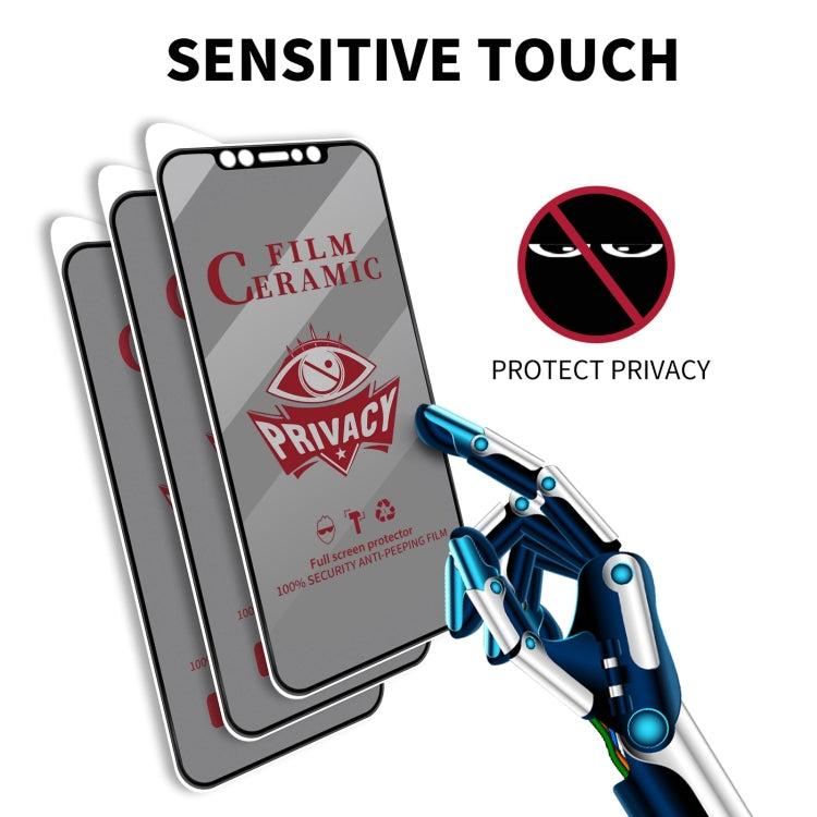 For iPhone 15 Full Coverage HD Privacy Ceramic Film