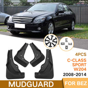 For Mercedes-Benz C-Class W205 Sport 2008-14 4pcs/Set Car Auto Soft Plastic Splash Flaps Fender Guard