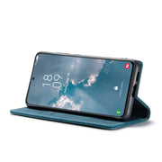 For Samsung Galaxy S24+ 5G CaseMe 013 Multifunctional Horizontal Flip Leather Phone Case(Blue)