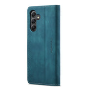 For Samsung Galaxy A25 5G CaseMe 013 Multifunctional Horizontal Flip Leather Phone Case(Blue)