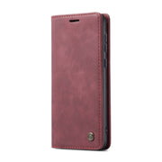 For Samsung Galaxy A55 5G CaseMe 013 Multifunctional Horizontal Flip Leather Phone Case(Wine Red)