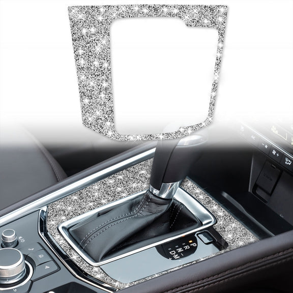 For Mazda CX-5 2017-2018 Car Gear Panel Diamond Decorative Sticker, Right Drive