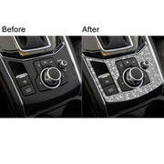 For Mazda CX-5 2017-2018 Car Electronic Handbrake Panel Diamond Decorative Sticker, Left Drive