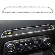 For Mazda CX-5 2017-2018 Car Center Control Panel Diamond Decorative Stickerr,Left and Right Drive Universal