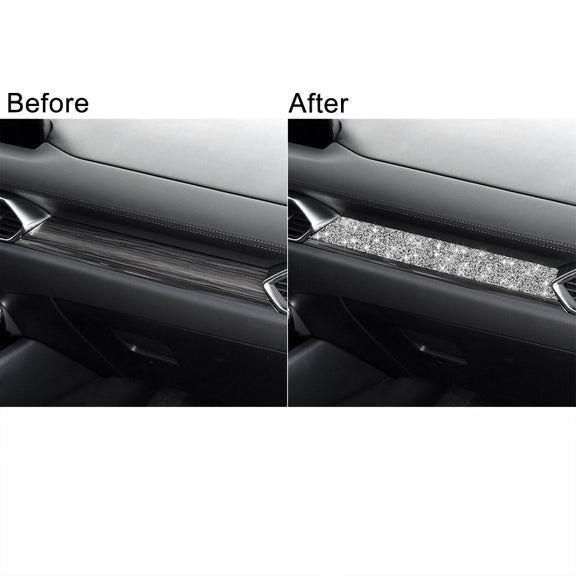 For Mazda CX-5 2017-2018 Car Instrument Panel Diamond Decorative Sticker,Left and Right Drive Universal