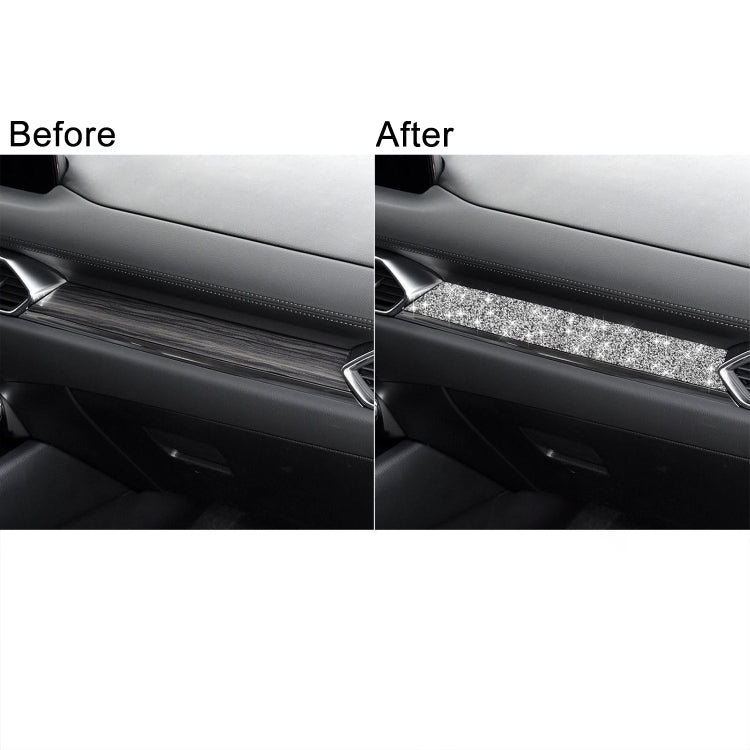 For Mazda CX-5 2017-2018 Car Instrument Panel Diamond Decorative Sticker,Left and Right Drive Universal