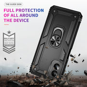 For Motorola Moto G Power 5G 2024 Shockproof TPU + PC Phone Case with Holder(Black)