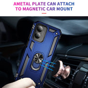 For Motorola Moto G Play 4G 2024 Shockproof TPU + PC Phone Case with Holder(Blue)