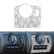 For Ford Mustang 2009-2013 Car Headlight Diamond Decoration Sticker, Left Hand Drive