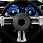 For Ford Mustang 2009-2013 3 in 1 Car Steering Wheel Diamond Decoration Sticker, Left Hand Drive