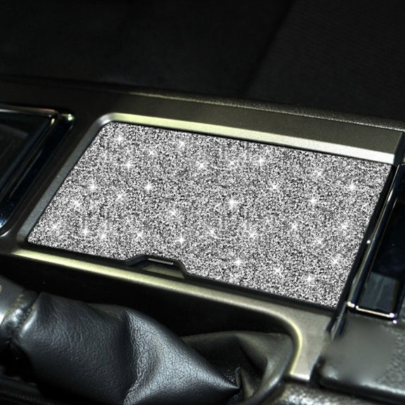 For Ford Mustang 2009-2013 Car Water Cup Storage Box Panel Diamond Decoration Sticker, Left Hand Drive