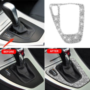 For BMW 3 Series E90 / E92 2005-2012 Car Gear Panel Diamond Decorative Sticker, Left Drive