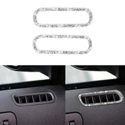 For Ford Mustang 2009-2013 Car Left and Right Air Outlet Diamond Decoration Sticker, Left Hand Drive