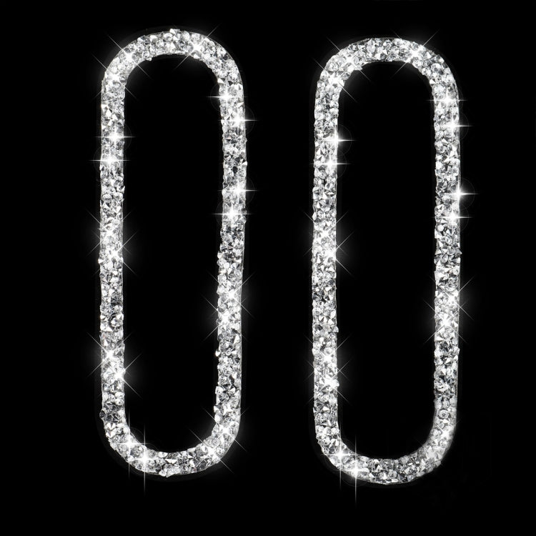For Ford Mustang 2009-2013 Car Left and Right Air Outlet Diamond Decoration Sticker, Left Hand Drive