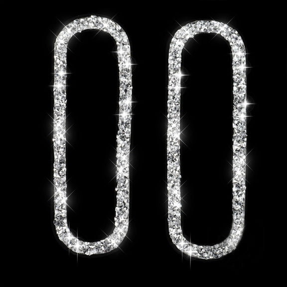 For Ford Mustang 2009-2013 Car Left and Right Air Outlet Diamond Decoration Sticker, Left Hand Drive