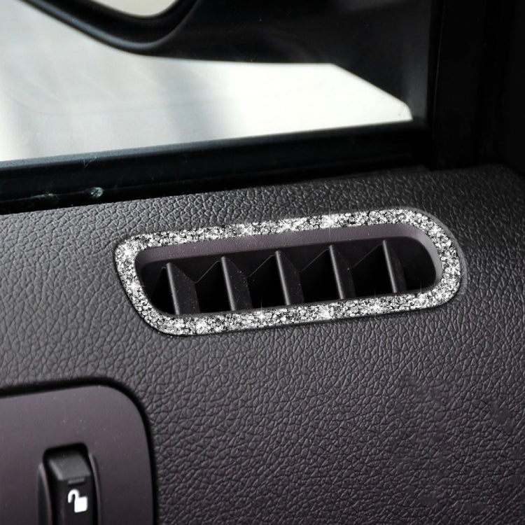 For Ford Mustang 2009-2013 Car Left and Right Air Outlet Diamond Decoration Sticker, Left Hand Drive
