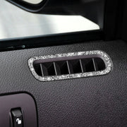 For Ford Mustang 2009-2013 Car Left and Right Air Outlet Diamond Decoration Sticker, Left Hand Drive
