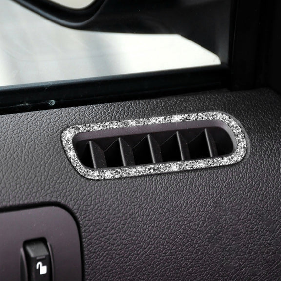 For Ford Mustang 2009-2013 Car Left and Right Air Outlet Diamond Decoration Sticker, Left Hand Drive