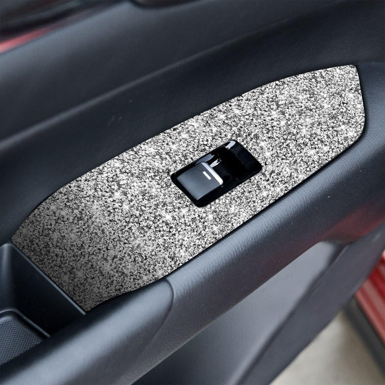For Mazda CX-5 2017-2018 Car Window Button Panel Diamond Decorative Sticker, Right Drive